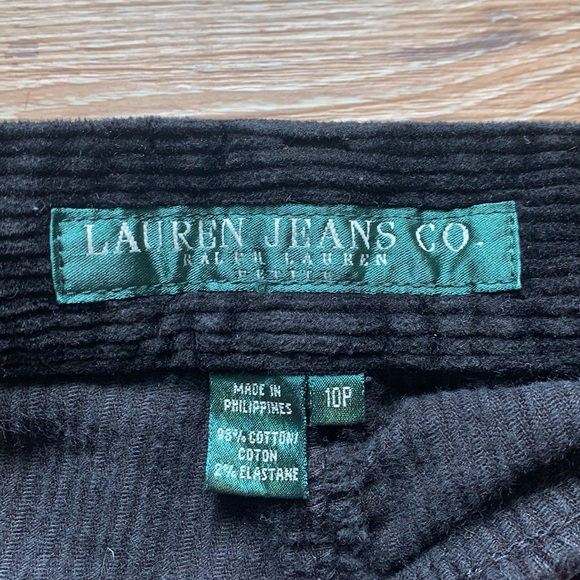Lauren Jeans Co. Black Corduroy Pants - Picture 2 of 2